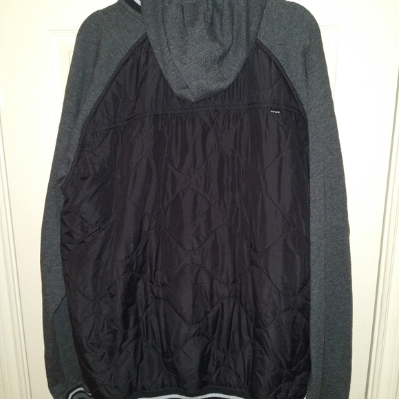 Hurley Full Zip Long Sleeve Hooded Jacket Coat Men's sz XXL. - Picture 2 of 9